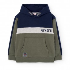 BOBOLI παιδικό φουτερ με κουκουλα αγόρι 522122-4734 χακι